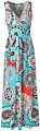 Womens Bohemian Printed Faux Wrap Bodice Sleeveless Crossover Aussie Maxi Dress Bale Muslim Satin Maxi Dress Long Sleeve