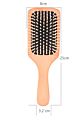 Natural Wooden Paddle Hair Brush Bamboo Bristles Pins Hairbrush for Women, Men and Kids Scalp Massage