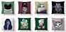 45*45Cm Linen Pillowcase Home/Hotel Office Cushion Covers Cat Cute and Fresh Lumbar Pillow Car Backrest