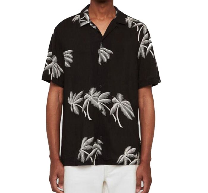 Made Short Sleeves Printed Button down Floral Beach Rayon Hawaiian Shirts Aloha Shirt for Men