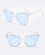 Elegant Men and Women Colored Oversized Sunglasses