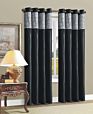 2pcs Polyester Jacquard Window Curtain Made In China