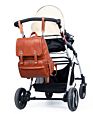 Design Mummy Vegan Leather Diaper Bag,Large Capacity Travel Waterproof Baby Diaper Bag Backpack with Changing Pad