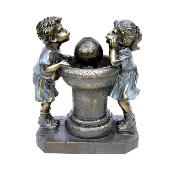 Children Jumping Jets Water Fountain