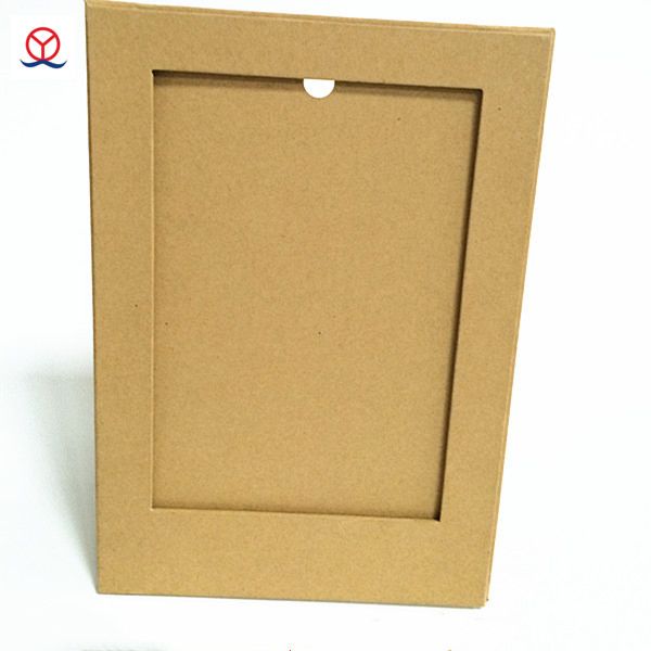 Design Stand Kraft Paper Decorative Picture Photo Frame,Customized Recycled Paper Folding Photo Frames 2X3