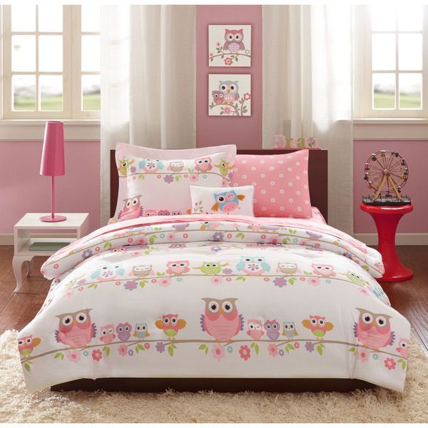Kids Noctural Nellie Owl 8-Piece Bed in a Bag with Sheet Set