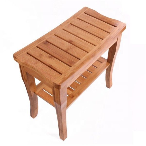 Wholesale and Private Label Bamboo Spa Stool Bamboo