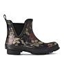 Girls Rose Print Rubber Rain Shoes