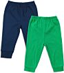 Solid Baby Sweatpants, Unisex Baby Toddler Cotton Crawling Pants for Newborn Boys Girls Pack of 2
