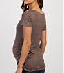 Ruched Sides Maternity Tops Women's Tops Breastfeeding Athletic Tops Women