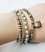 Fashionable Set Crystal Bracelet for Women Romantic Heart Charm Bracelet Handmade Style Beads Bracelet