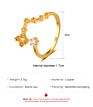 Gold Plated Cubic Zirconia 12 Zodiac Sign Letters Fine Jewelry for Women Men Birthday Gift Bijoux Constellation Rings