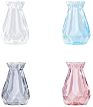 Elegant Diamond-Faceted Flower Vases Home Decoration Tabletop Decor,Tabletop Vase Design Clear Glass Frost or Clear Party Carton