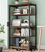Hotsale Book Shelf Iron Bookshelf Wood Bookcase Living Room Book Rack Bookcases Black White